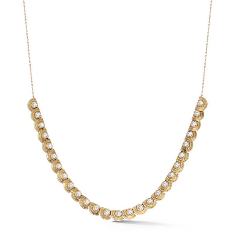 Dana Rebecca 14k Diamond Tennis Necklace - DRD-N4130-YELLOW-14/16