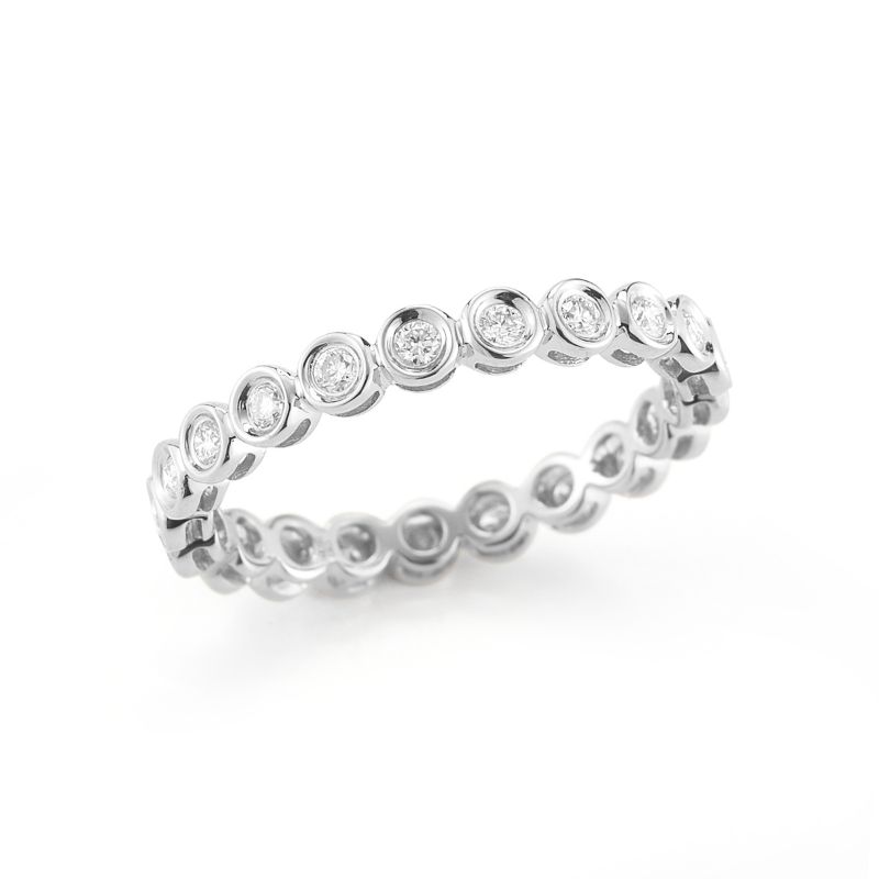 Dana Rebecca 14K Diamond Bezel Eternity Ring - DRD-R534-WHITE-6.5