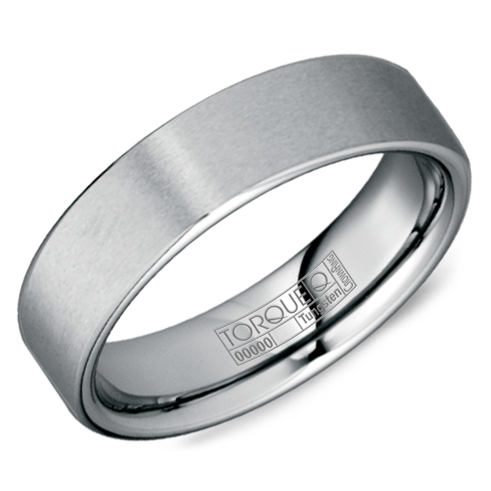 A tungsten Torque band with a brushed finish. - 001-085-00128