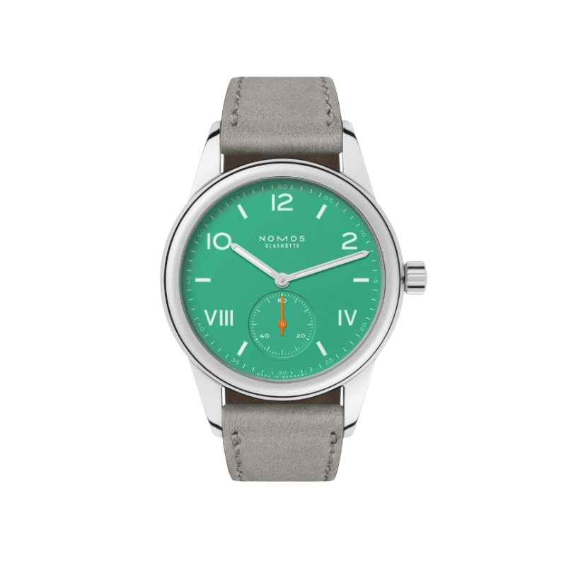 NOMOS Glashütte Club Campus electric green watch