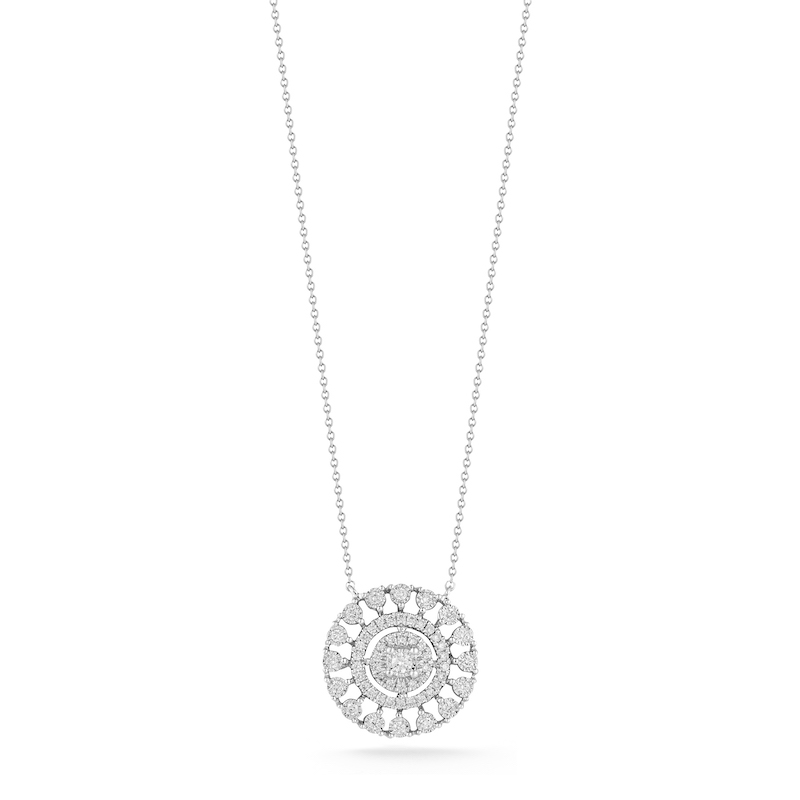 Dana Rebecca 14k Diamond Medallion Necklace - PDDR-N3695-WHITE-18/20