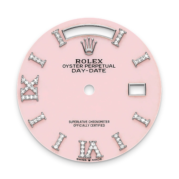 Pink opal dial