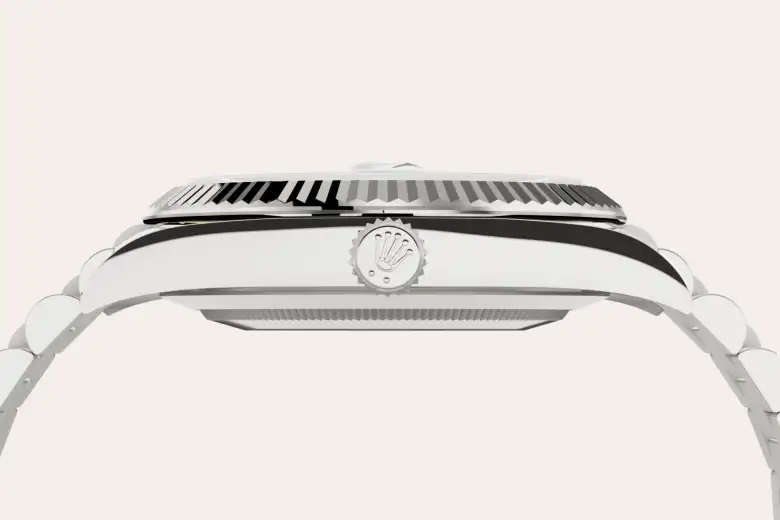 18 kt white gold