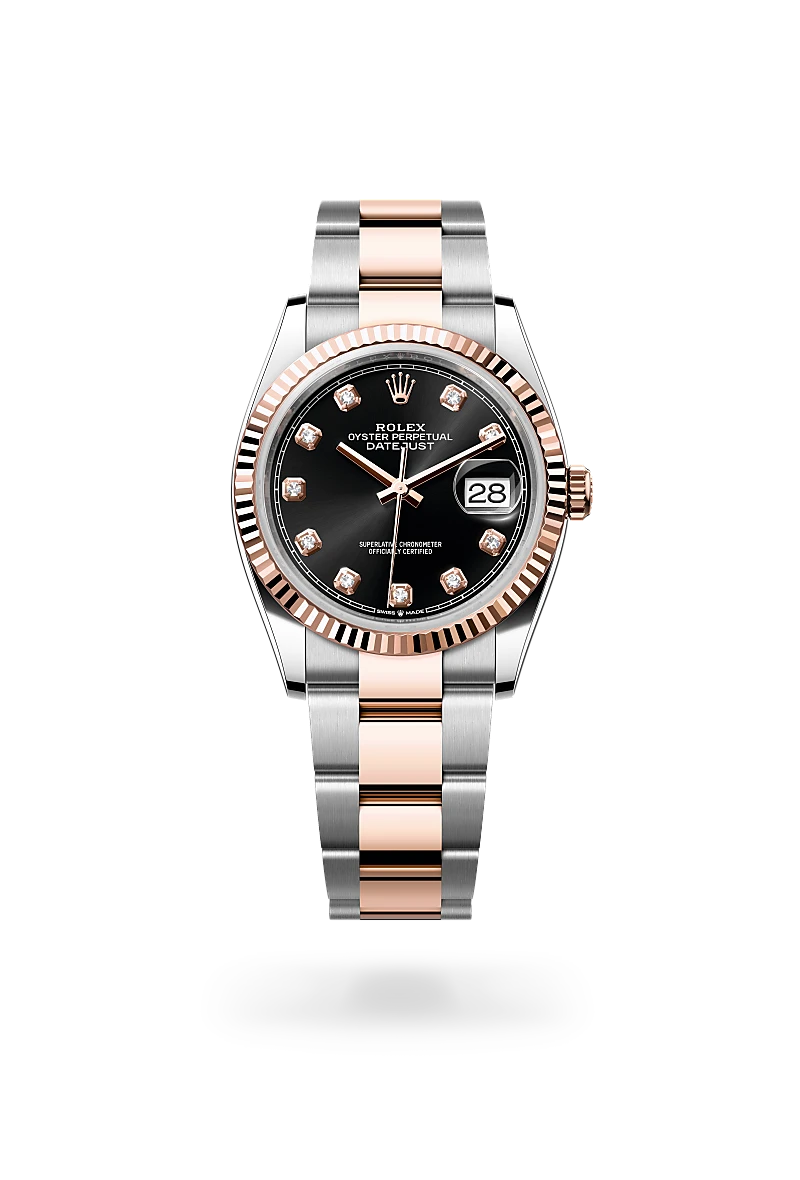 Rolex Datejust 36 Everose Rolesor - combination of Oystersteel and